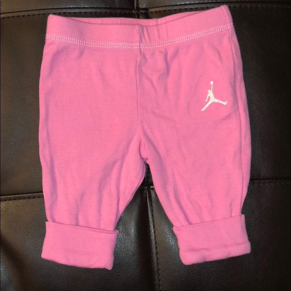 💜Pink Jordan pants 3-6 months